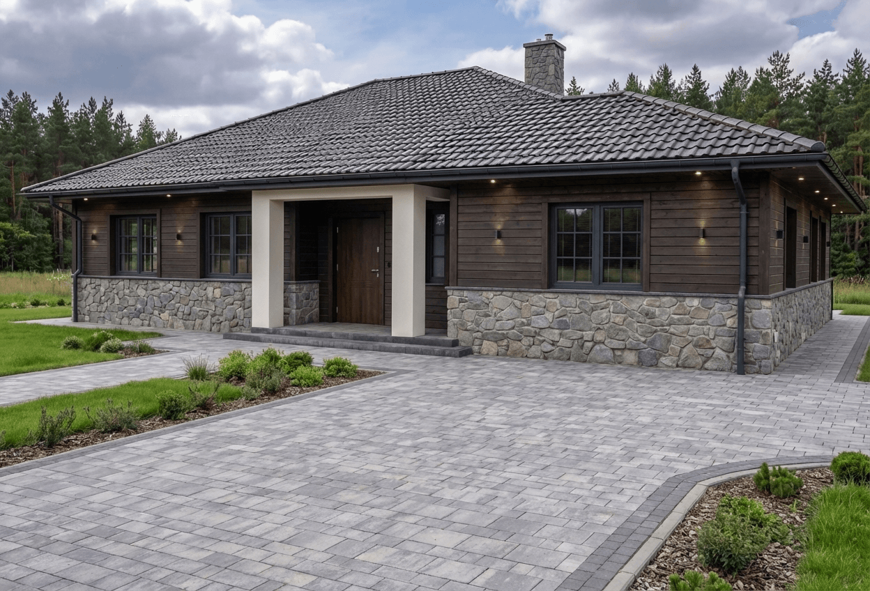 Styl elewacji: Podhalański Modern